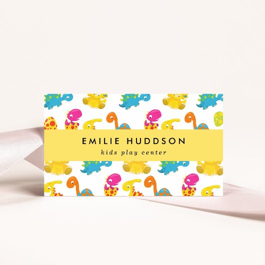 Schattigee dinosaurussen, Kinder Play Center, Acti Visitekaartje