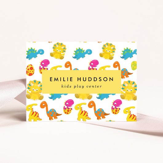 Schattigee dinosaurussen, Kinder Play Center, Acti Visitekaartje