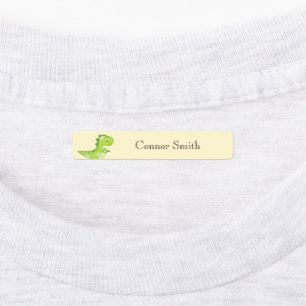 Schattigee Dinosaurussen School Day Care Naam Kled Labels