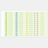 Schattigee Dinosaurussen School Day Care Naam Kled Labels (Vel)