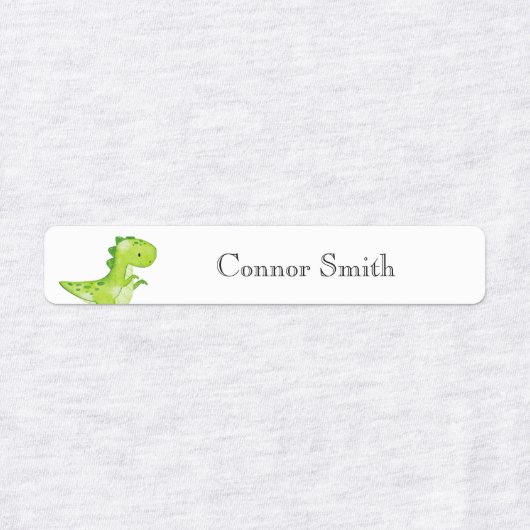 Schattigee Dinosaurussen School Day Care Naam Kled Labels (Design 1)