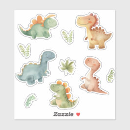 Schattigee Dinosaurussen Sticker Set