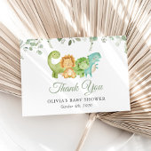 Schattigee dinosaurussen, T-Rex, Jurassic, Baby sh Bedankkaart