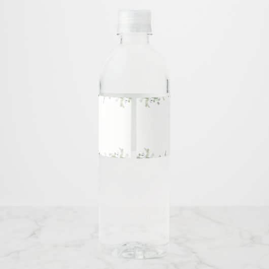 Schattigee dinosaurussen, T-Rex, Jurassic, Baby sh Waterfles Etiket (Achterkant)