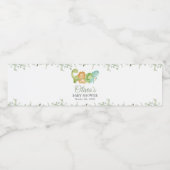 Schattigee dinosaurussen, T-Rex, Jurassic, Baby sh Waterfles Etiket (Enkel label)