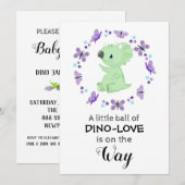 *~* Schattigee Dinosuar Butterfly Star Shower Uitn Kaart (Voorkant / Achterkant)