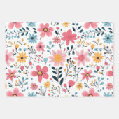 Schattigee Ditsy Spring Flower Inpakpapier Vel (Voorkant 2)