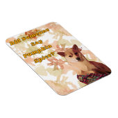 Schattigee Dog Pumpkin Spice Magnets Magneet (Rechterzijde)