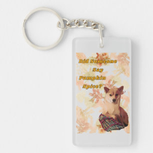 Schattigee Dog Pumpkin Spice Sleutelhanger