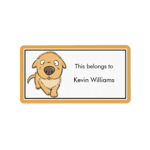 Schattigee Dog School Supplies Labels