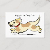 Schattigee Dog Walker Pet Sitter Visitekaartje (Achterkant)