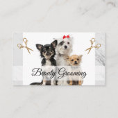 Schattigee Doggies | Schaar voor verzorging Visitekaartje (Voorkant)