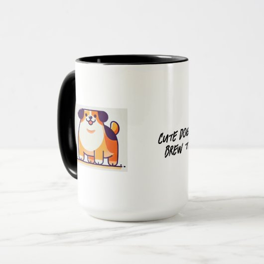 Schattigee Doggy Brew Time Mok (Voorkant links)