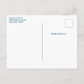 Schattigee Dolfijn Zee Creature Wedding Aankondigingskaart (Achterkant)