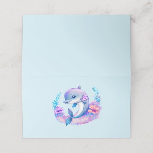 Schattigee dolfijn Zee schepsel (Buitenkant ongevouwen)