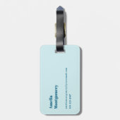 Schattigee dolfijn Zee schepsel Bagagelabel (Achterkant verticaal)