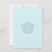 Schattigee dolfijn Zee schepsel Dank u Bedankkaart (Achterkant)