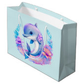 Schattigee dolfijn Zee schepsel Groot Cadeauzakje (Achterkant Gekanteld)