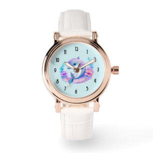Schattigee dolfijn Zee schepsel Horloge