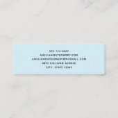 Schattigee dolfijn Zee schepsel Mini Visitekaartje (Achterkant)