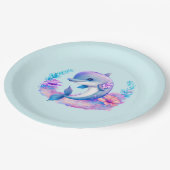 Schattigee dolfijn Zee schepsel Papieren Bordje (Gekanteld)