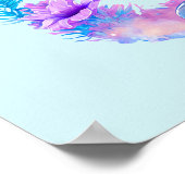 Schattigee dolfijn Zee schepsel Poster (Hoek)