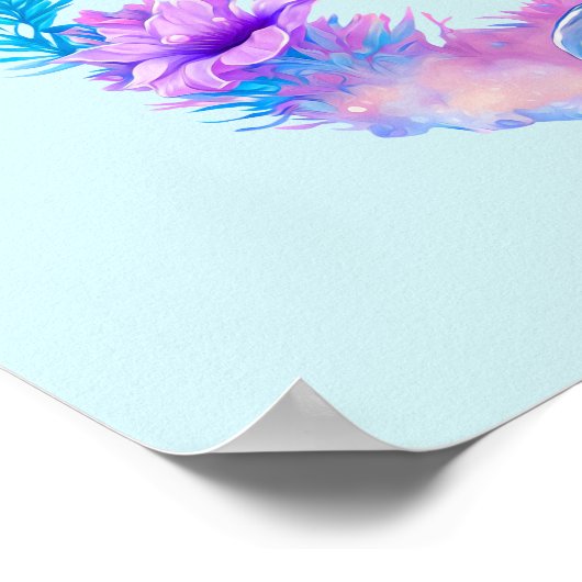 Schattigee dolfijn Zee schepsel Poster (Hoek)