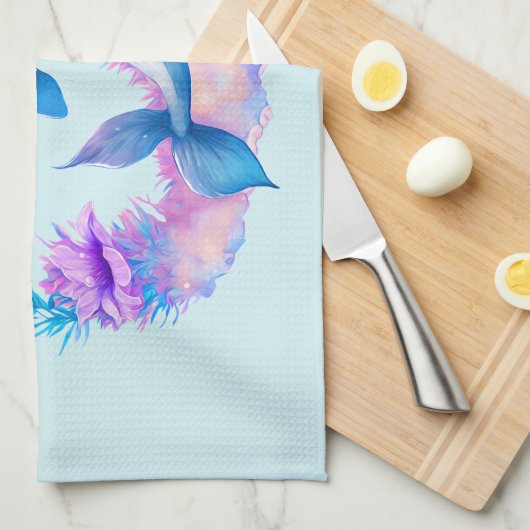 Schattigee dolfijn Zee schepsel Theedoek (Quarter Fold)