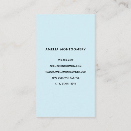 Schattigee dolfijn Zee schepsel Visitekaartje (Achterkant)