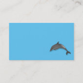 Schattigee dolfijn - zwemcoach visitekaartje (Achterkant)
