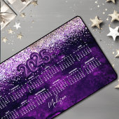 Schattigee donkergouden paarse faux glitter 2025 k bureaumat