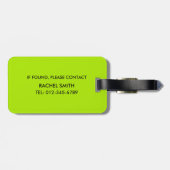 Schattigee 'Don't Frog-et Me' Frog Bagagelabel voo (Achterkant horizontaal)