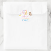 Schattigee donut kind verjaardagsfeestje sticker (Tas)