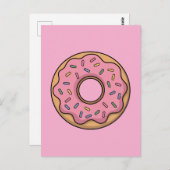 Schattigee donut | Kinder Rugtas Briefkaart (Voorkant / Achterkant)