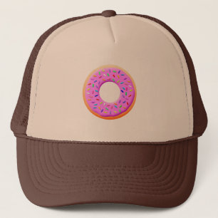 Schattigee donut met sprinkles tekening trucker pet
