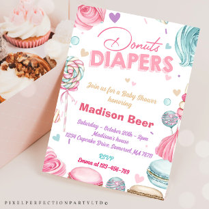 Schattigee Donuts Diapers Baby shower Kaart