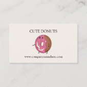 Schattigee donuts en koffie visitekaartje (Voorkant)