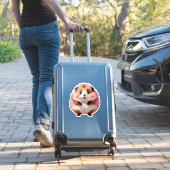 Schattigee donzige hamster sticker (Koffer Insitu)