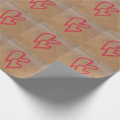 Schattigee Doodle Red Hearts Coastal Sandy Beach W Cadeaupapier (Hoek)