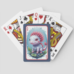 Schattigee Dragon Axolotl Speelkaarten