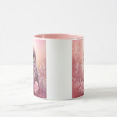 Schattigee dromerige roze grafuil mok (Midden)