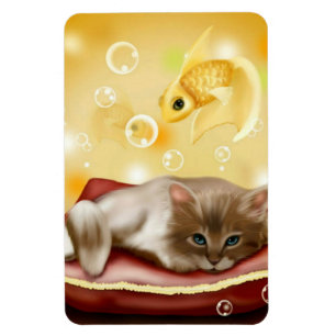Schattigee droom kitten flexi magneet