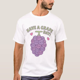 Schattigee druiven hebben een druivendag Happy Gre T-shirt