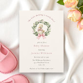 Schattigee Duckling Baby shower Uitnodiging met Ro