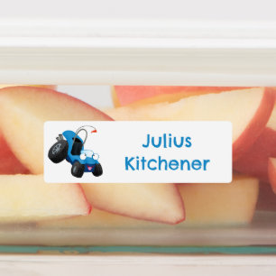Schattigee duin buggy voertuig cartoon gepersonali labels