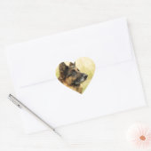 Schattigee Duitse herder Stickers (Envelop)