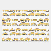 Schattigee dump vrachtwagens constructie vrachtwag inpakpapier vel (Voorkant)