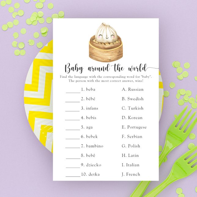 Schattigee dumpling Baby rond de wereld spel (Creator heeft geüpload)