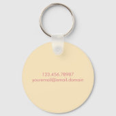 Schattigee Easter Eenhoorn Sleutelhanger (Achterkant)