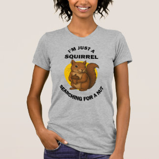 Schattigee Eekhoorn met Acorn Woodland Animal T-Sh T-shirt